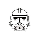 Clone Trooper Phase 2 - Offene Augen - Minifiguren-Helm - Sticker