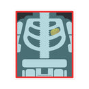 Minifigure Brick Chest Skeleton Xray Bubble-free stickers