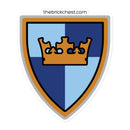 Vintage Castle Shield Crown Brick Minifigure Stickers