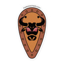 Vintage Castle Shield Bull Brick Minifigure Stickers