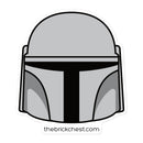 Mandalorianischer Minifigurenhelm-Aufkleber