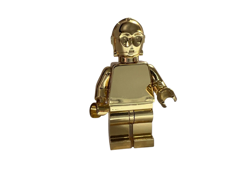 Custom Lego Gold & Chrome C3PO Minifigure