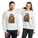 Brick or Treat, Fledermaus, Kürbis Halloween Brick Minifigur Teile Unisex Sweatshirt