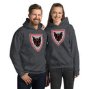 Vintage Castle Shield Fledermaus Minifigur Kapuzenpullover Sweatshirt