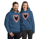 Vintage Castle Shield Fledermaus Minifigur Kapuzenpullover Sweatshirt