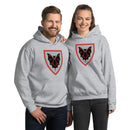 Vintage Castle Shield Fledermaus Minifigur Kapuzenpullover Sweatshirt