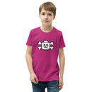 Brick Skelett Minifigur Kopf Pirat Crossbones Flagge Jugend Kurzarm T-Shirt
