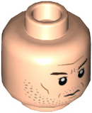 Lego 3626cpb2927 Minifigure Gar Saxon Head Star Wars Light Nougat