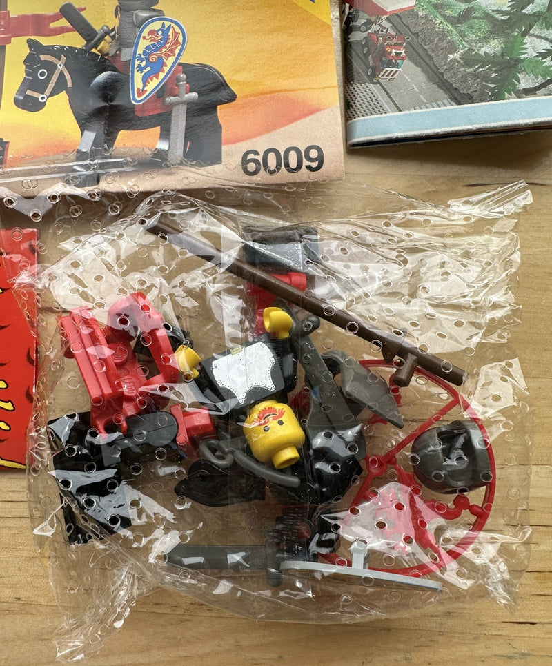 Lego 6009 Black Knights Castle Vintage Open Box Sealed Bag