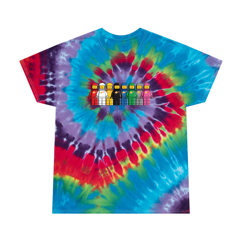 Vintage Spacemen Astronaut Minifigure Tie-Dye Tee, Spiral