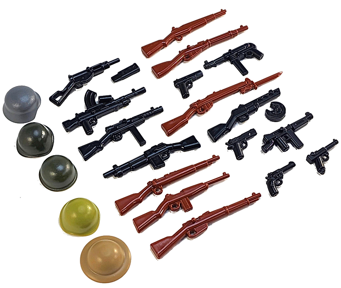 Brickarms WWII Weapons Pack v4 for Military Minifigures