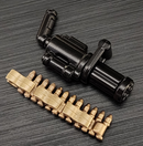 Brickarms Commando Minigun für Minifiguren, schwarze Messingmunition