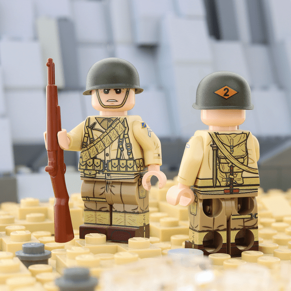 United Bricks WW2 U.S. Army Ranger Military Soldier Building Minifigure