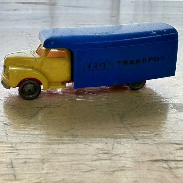 Lego Transport Truck Yellow and Blue Flyttebil Vintage 1950s-60s