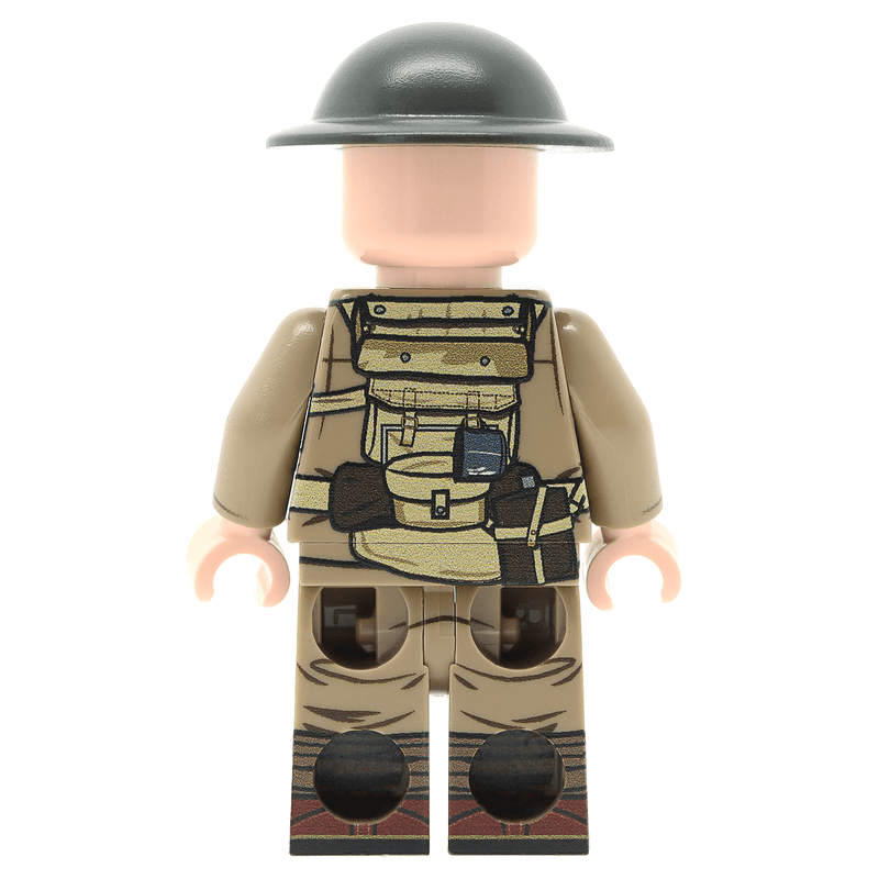 United Bricks Military Building Minifigure WW1 British Soldier Mid-Late War