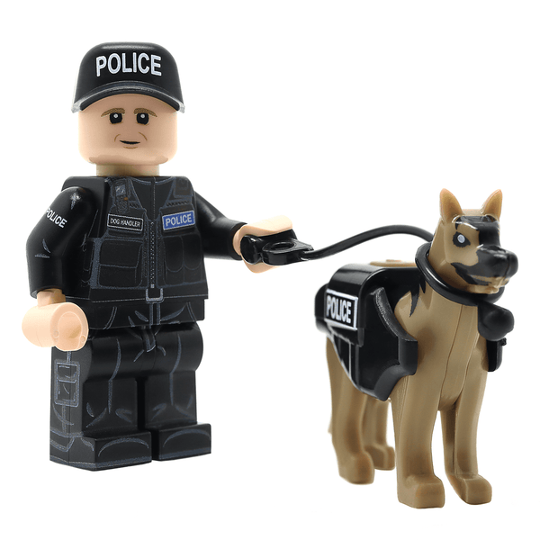 United Bricks Military Building Minifigure British Police Dog Handler