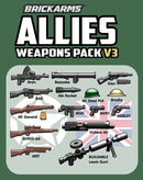 BrickArms WWI &amp; WWII Alliierte Waffen &amp; Zubehör Militärpaket v3 für Minifiguren