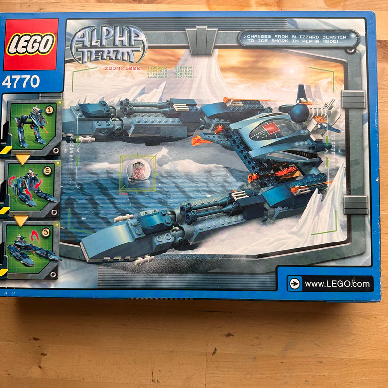 Lego Alpha Team Blizzard Blaster 4770 Set