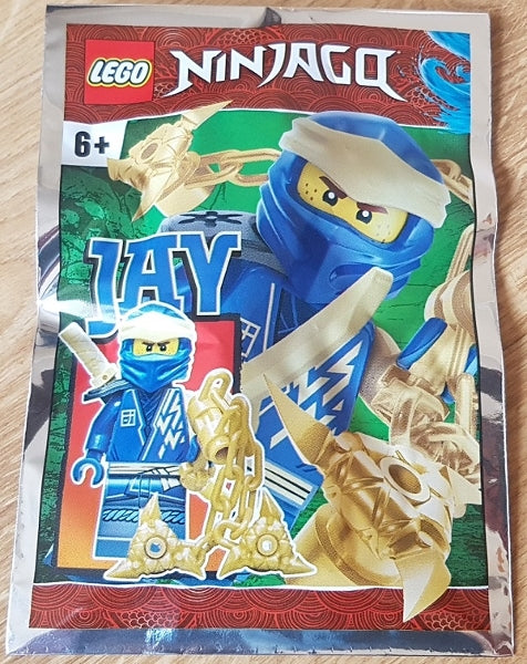 LEGO Ninjago Core: Blue Ninja Jay Minifigure with Katana 892289 Foil Pack