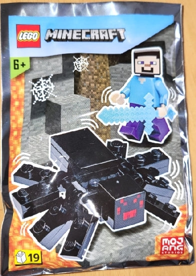 LEGO Minecraft Steve Minifigure Spider 662207 Foil Pack