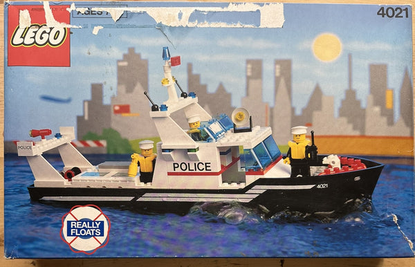 Lego 4021 Police Patrol City Classic Town Vintage EMPTY BOX ONLY