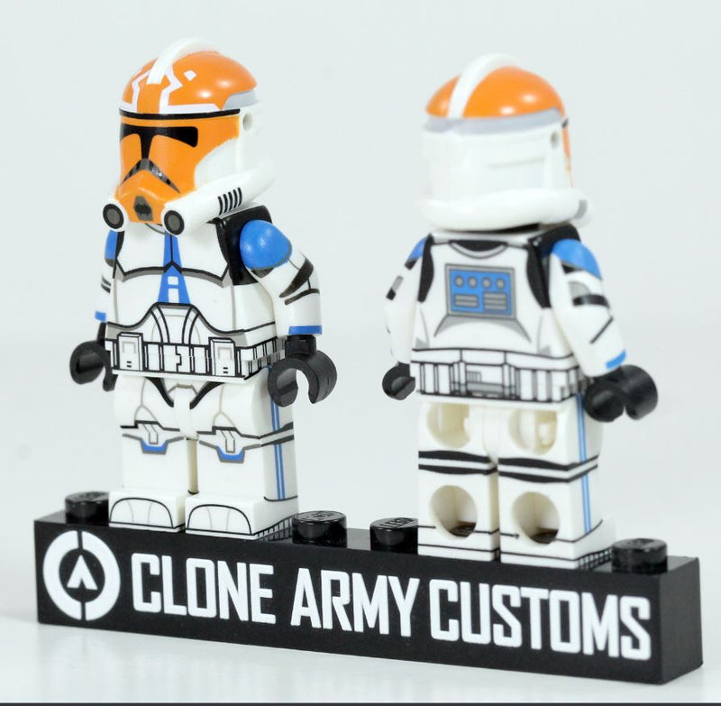 Clone Army Customs P2 501st Ash Trooper Orange Helmet Minifigure