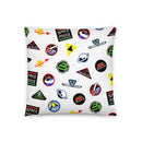 Vintage Space Logo Pattern Basic Pillow