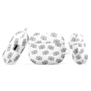 Weißes Case mit gekreuzten Skelettknochen für AirPods®