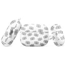 Weißes Case mit gekreuzten Skelettknochen für AirPods®