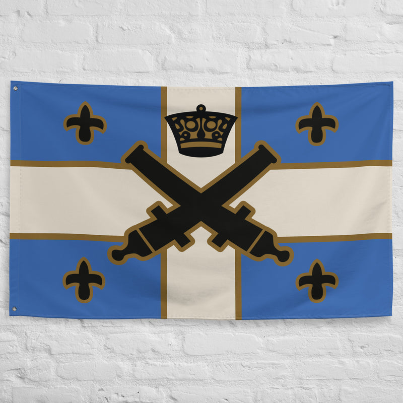 Vintage Pirate Imperial Bricks Ships Blue Cannon Flag