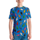 Spaceman Blaues Männer T-Shirt