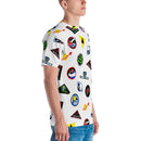 Space Logo Pattern All-Over Print Men's Crew Neck T-Shirt