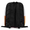 Blau gestreifter orangefarbener Rebel Minimalist Rucksack