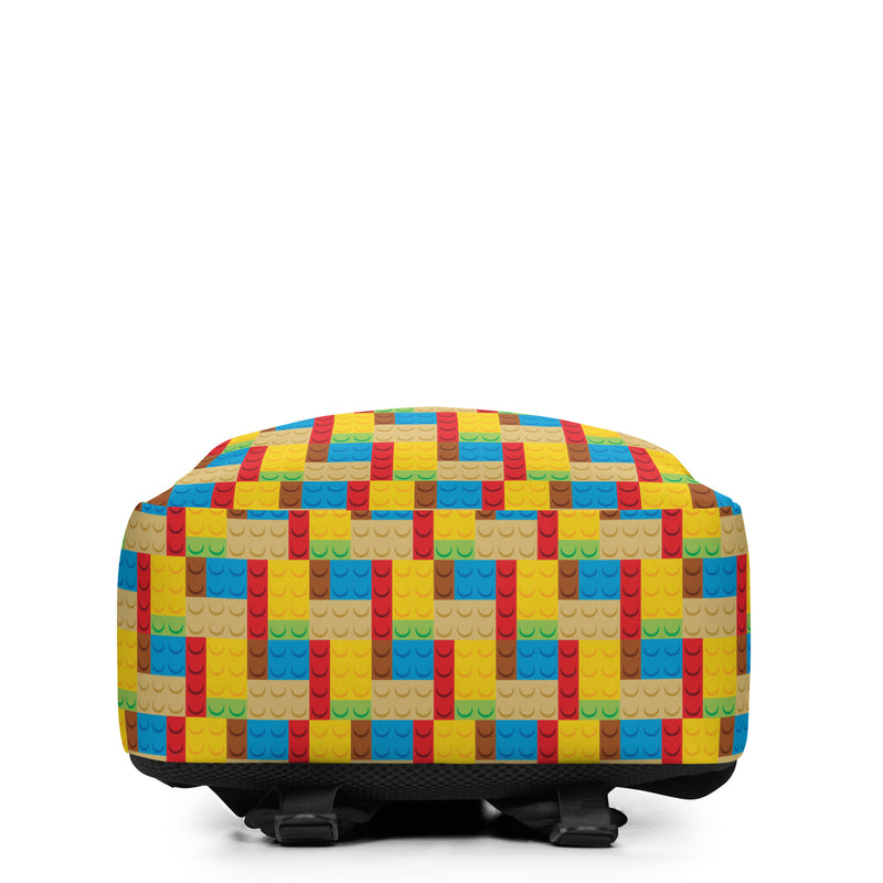 Building Bricks Pattern Minimalist Backpack