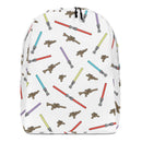 Blaster-Waffe, Säbel, Galactic Wars-Muster, minimalistisch Rucksack