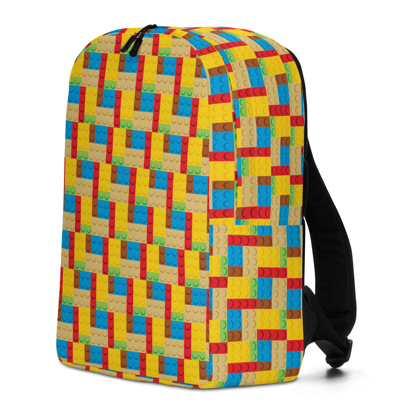 Building Bricks Pattern Minimalist Backpack