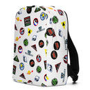 Vintage Space Logo Pattern Minimalist Backpack