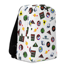 Vintage Space Logo Pattern Minimalist Backpack