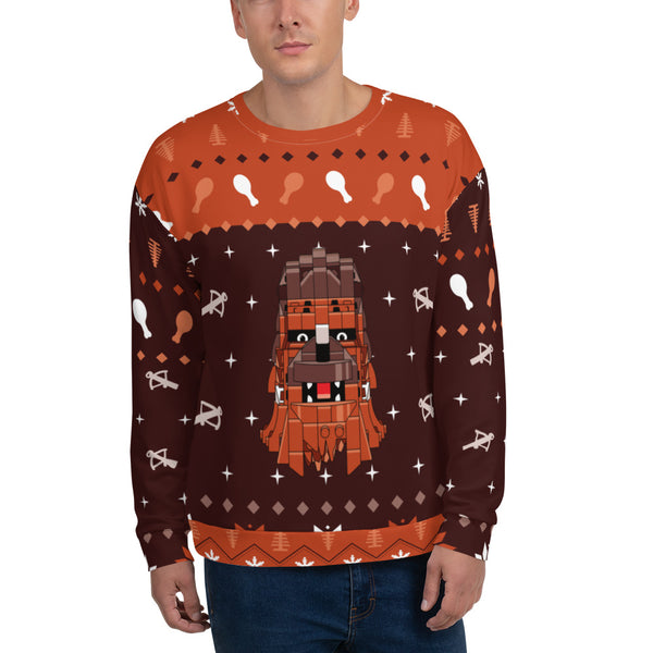 Ugly Christmas Holiday Furrball Unisex Sweatshirt Sweater