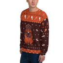 Ugly Christmas Holiday Furrball Unisex Sweatshirt Sweater