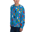 Spaceman Blaues Unisex-Sweatshirt