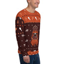 Ugly Christmas Holiday Furrball Unisex Sweatshirt Sweater