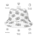 Skeleton Crossbone White bucket hat