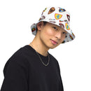 Vintage Castle Shield Reversible bucket hat