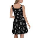 Halloween Skeleton Spider Skull Bones Skater Dress