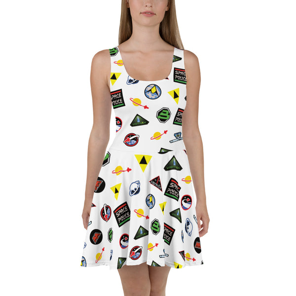 Vintage Space Logo Skater Dress