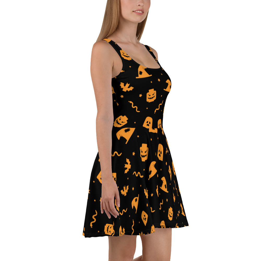 snake print skater dress boohoo Women's Snake Print Chiffon Long Sleeve Skater Dress
