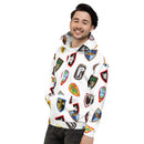 Unisex Kapuzenpullover mit Vintage-Schildmuster