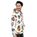 Unisex Kapuzenpullover mit Vintage-Schildmuster