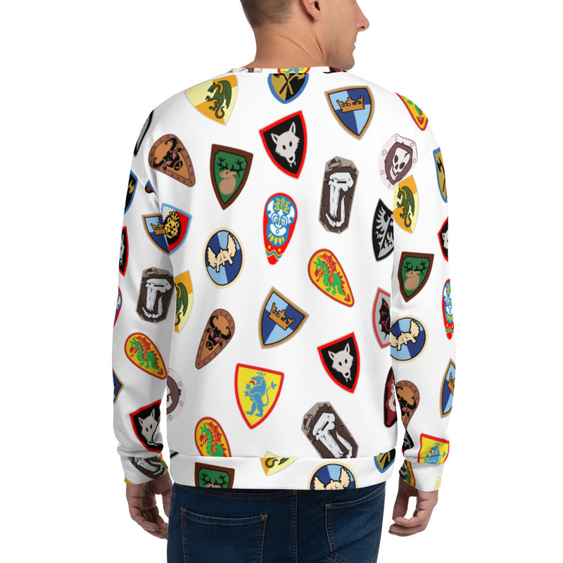 Vintage Shield Pattern Unisex Sweatshirt